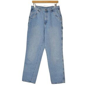 Divided H&M High Waist Carpenter Jeans Straight‎ Leg Blue women's 8